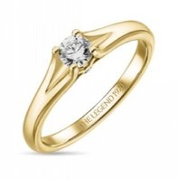 Помолвочное кольцо R01-SL06-020-G2-М13206 из красного золота, гладкое